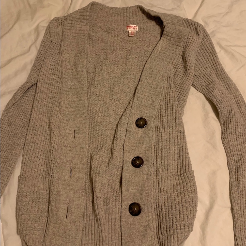 mossimo beige/ grey cardigan - Picture 2 of 3